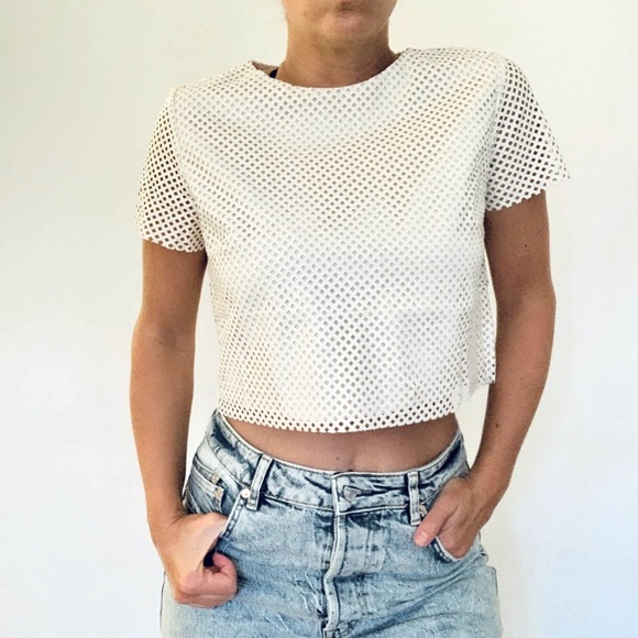 Lucy Paris Tops - Lucy Paris top white tee medium NWT